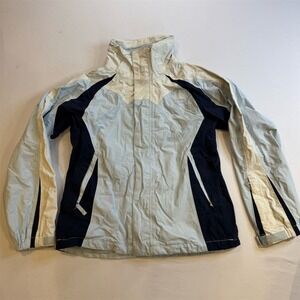 The North Face Women's Blue HyVent Rain Jacket Size S Waterproof Hooded